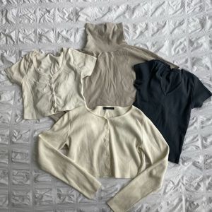 Set of four Brandy Melville tops